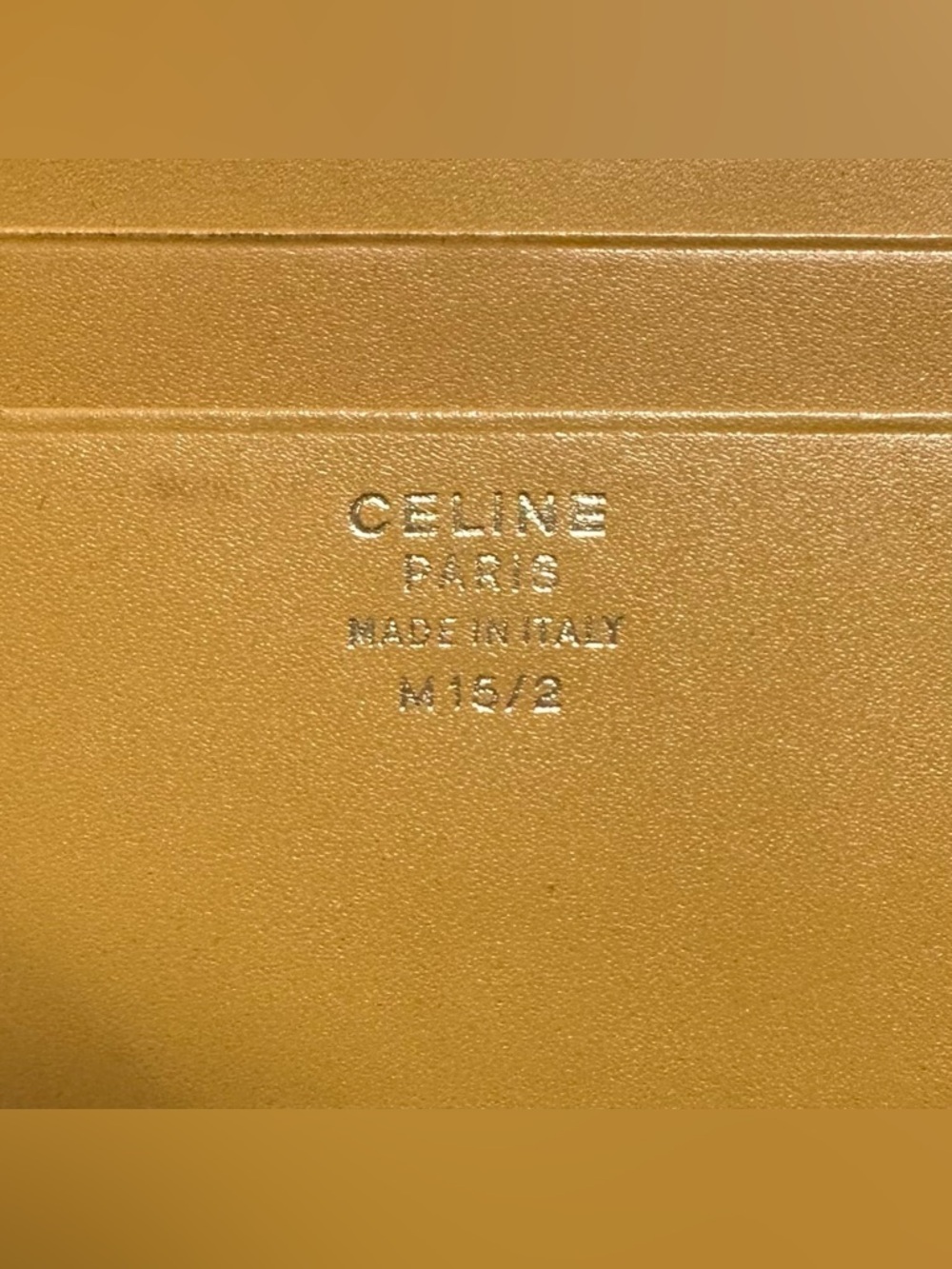 Celine Brown Macadam & Mustard Yellow Leather Compact Kisslock Bifold Wallet - Picture 8 of 14